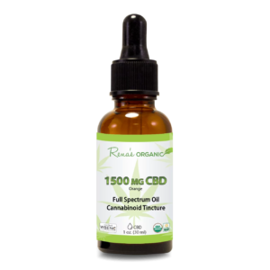 CBD 1500 MG. Organic Tincture Orange